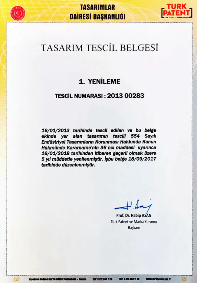 tescilli ürünlerimiz